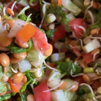 EATING SPROUTS THE RIGHT WAY WITH EASY SALAD RECIPE